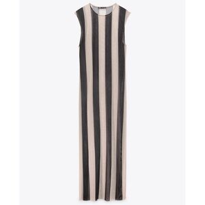 NWT Zara Striped Mesh Dress